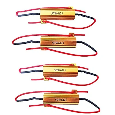 Afbeelding van ESUPPORT Support™ 4 X Auto 50W 6 Ohm laadweerstand voor LED SMD knipperlicht
