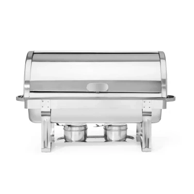 Afbeelding van Hendi Rolltop Chafing dish Gastronorm 1/1, RVS;RVS, 34(b)x59(d)x40(h)cm, 470206