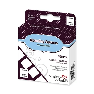Afbeelding van 3L mounting Squares Wit Permanent 500 stuks