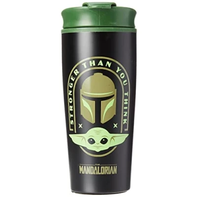 Afbeelding van Star Wars: The Mandalorian &quot; Stronger Than You Think&quot; Metalen Reisbeker