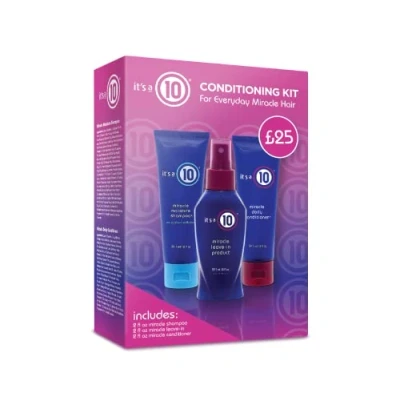 Afbeelding van It&#039;s a 10 Haircare Miracle Leave In Product Spray, Natuurlijke Ingrediënten, Verzacht &amp; Elimineert Kroezen, Herstelt Glans, Kleurveilig, Ingrediënten (Travel Set)