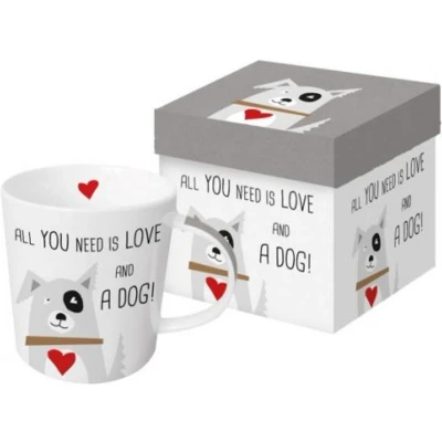 Afbeelding van Mok met hond: All You need is Love and A Dog!