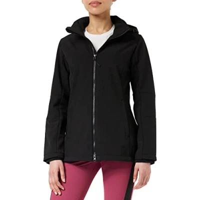 Afbeelding van CMP Woman Jacket ZIP HOOD Softshelljas, Dames, Maat: 38, Black