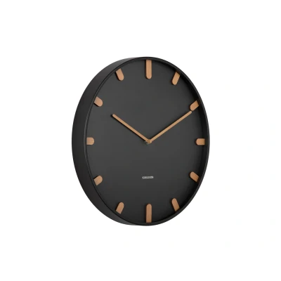 Afbeelding van Karlsson Wandklok Grace Rond Zwart Ø40cm