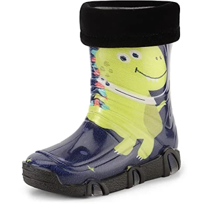 Afbeelding van Ladeheid Kinder Regenlaarzen Gevoerd Rubberen met Manchet Waterdichte PVC LA ZT Szuwarek2021 Muster 47 23/24