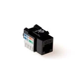 Afbeelding van ACT TD6014 Keystone Jack CAT6 Unshielded Down Zwart
