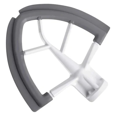 Afbeelding van Geschikt for KitchenAid, kantelbare staande mixer, 4,5 5 liter platte klopper met flexibele siliconen randen, komschroot
