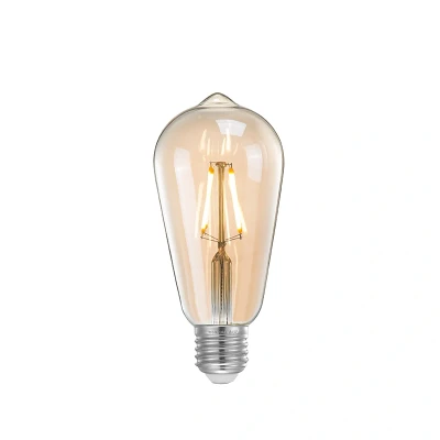 Afbeelding van LABEL51 LED E27 kooldraadlamp peer Glas