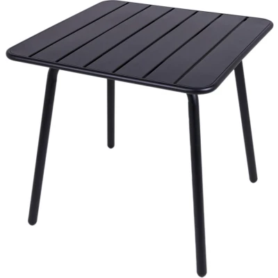 Afbeelding van MaximaVida metalen vierkante tuintafel Max zwart 80 x cm
