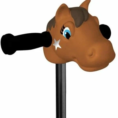 Afbeelding van Scootaheadz kinderstep accessoire ponyhoofd bruin
