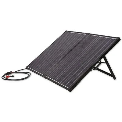 Afbeelding van Technaxx TX 215 (5024) Opvouwbare Zonnepaneelkoffer 100W 18V max Voltage 10A 2x USB Makkelijk draagbaar Zwart