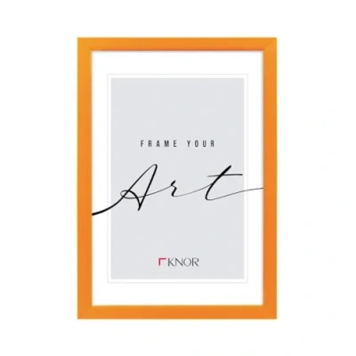 Afbeelding van Knor fotolijst 40 x 50 cm, oranje, neon, fotolijst, onbreekbaar acrylglas, om op te hangen, kunststof lijst, gerecycled