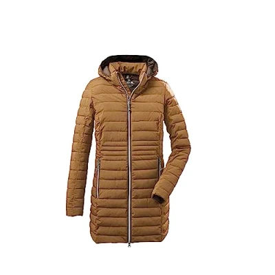 Afbeelding van G.I.G.A. DX Dames Functionele parka in donslook met afritsbare capuchon Bacarya, light brown, 34, 34275 000