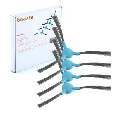 Afbeelding van BAKUUM Set van 4 borstels voor Cecotec Conga 2499 Ultra Genesis en 2299 Home vervangings accessoireset robotstofzuiger