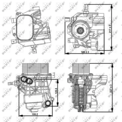Afbeelding van Behuizing, oliefilter NRF 31356