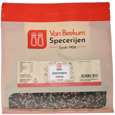 Afbeelding van Van Beekum Specerijen Vier Seizoenen Peper 1 kilo (hersluitbare stazak)