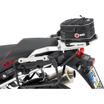 Afbeelding van QBag Motor Achtertas Verstelbare Motortas met 3,5 6 Liter Opbergruimte Zwart Flexibele Bagagetas