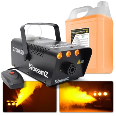 Afbeelding van BeamZ S700 LED rookmachine met vlameffect incl. ruim 5 liter