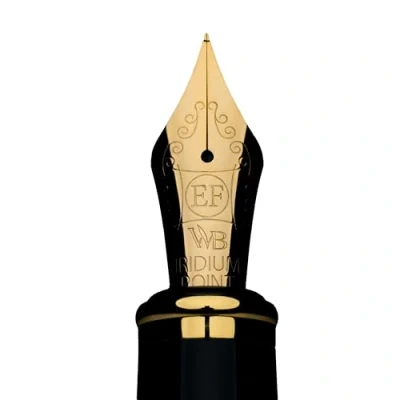 Afbeelding van Wordsworth &amp; Black Primori SPARE NIB Extra Fijne Penpunt Goud 1st papieren doos verpakking
