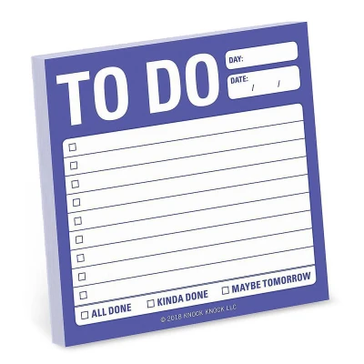 Afbeelding van Knock to Do Sticky Note