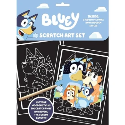 Afbeelding van Bluey Scratch Art Set