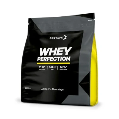 Afbeelding van Body &amp; Fit Whey Perfection Proteine Poeder / Protein Eiwitshake 2268 gram (81 shakes) Cookies and Cream