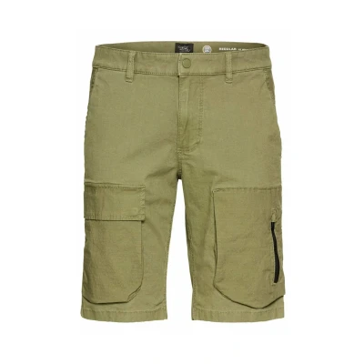Afbeelding van camel active Cargoshort met ripstopcontrast Maat menswear 31IN Donker Groen