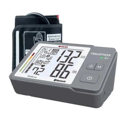 Afbeelding van Rossmax Z1 Bloeddrukmeter Bovenarm Bekend van Hartstichting Klinisch Gevalideerd Hartslagmeter Onregelmatige Hartslag Geheugen 90 Metingen Gemiddelde 3 Bewegingsdetectie Incl. Opbergzak en Batterijen Manchet 22 40 cm