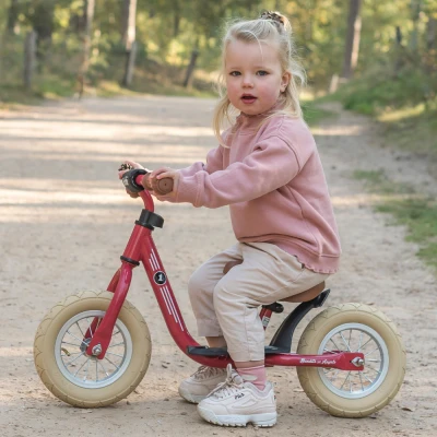 Afbeelding van Bandits &amp; Angels loopfiets Starter retro rood limited 2 jaar jongens en meisjes metaal