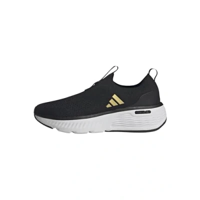 Afbeelding van adidas Dames Cloudfoam Go Sock Shoes, core black/matte gold/Cloud white, 42 2/3 EU