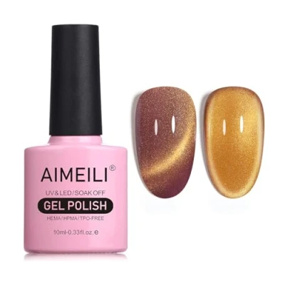 Afbeelding van AIMEILI Hema Free Cat Eye Gel Nagellak UV LED Gellack Soak Off Vegan Cruelty Polish 10ml (728)