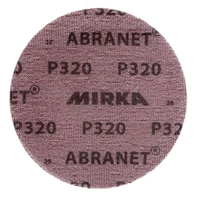 Afbeelding van Mirka Abranet netschuurschijven Ø 150 mm klittenband / korrel P320 50 st voor het schuren van hout, plamuur, lak, kunststof 5424105032