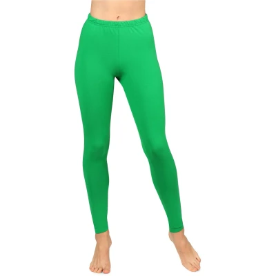 Afbeelding van Bellivalini BLV BLV50 155 LE Dames Leggings Sport Vrijetijdsbroek Lang Katoen Sporbroek Yogabroek Groen M