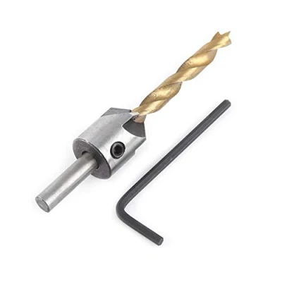 Afbeelding van Houtbewerking Verzinkboor Spiraalboren Set, Timmerwerk Ruimer Saai Gereedschap Ronde Schacht Met Inbussleutel(5mm)