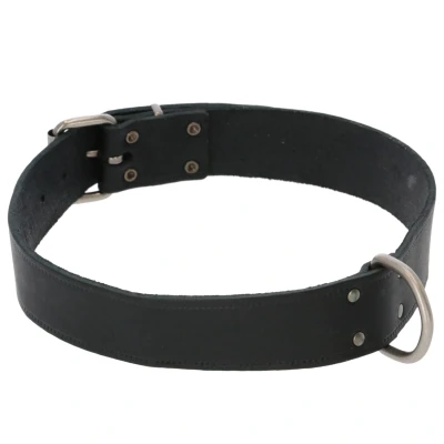 Afbeelding van Adori Halsband Vetleder Met Print Zwart Hondenhalsband 80x4.0 cm