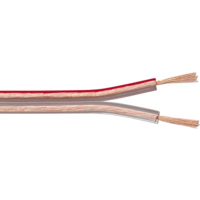 Afbeelding van Luidspreker kabel (CCA) 2x 2,50mm² / transparant 100 meter