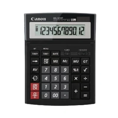 Afbeelding van Canon WS 1210T calculator Desktop Rekenmachine met display Zwart