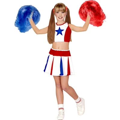 Afbeelding van Cheerleader kostuum voor meisjes Maat 110/122
