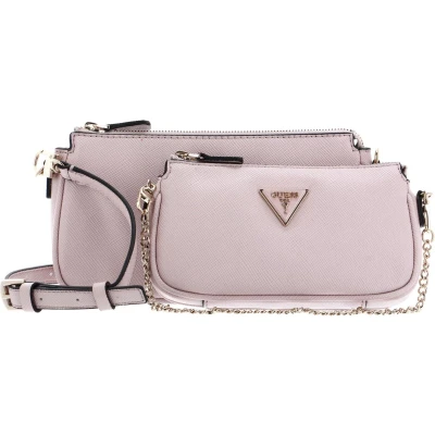 Afbeelding van GUESS Schoudertas Noelle Double Pouch Crossbody Light Rose Oud roze