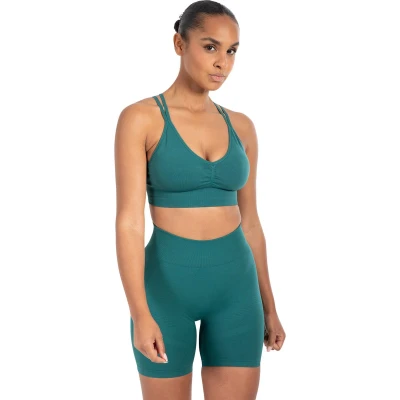 Afbeelding van Smilodox Katrin Sportbh met light support, Dames, Maat: XL, Dunkel grün