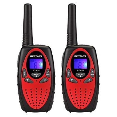 Afbeelding van Retevis RT628 Walkie Talkie Kinderen 8 Kanalen PMR446 Vergunningsvrije VOX Kanaalvergrendeling LCD Scherm Speelgoed Cadeau voor Compacte Walkietalkies (1 Paar, Rood)