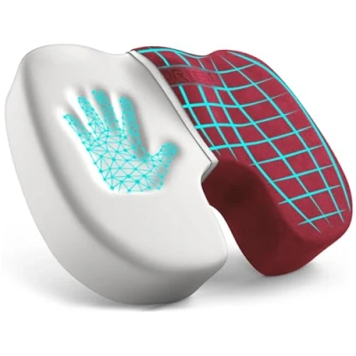 Afbeelding van FORTEM Stoelkussen, bureaustoelkussen, autokussen, orthopedisch stuitbeenkussen, stuitbeenkussen van traagschuim voor bureaustoel, wasbare hoes, XL