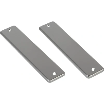 Afbeelding van Deurschild geheel blind aluminium kortschild Per set