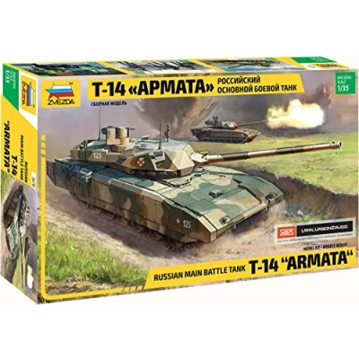 Afbeelding van Zvezda Russian Modern Tank T 14 Armata (Zve3670) modelbouwsets, hobbybouwspeelgoed voor kinderen, modelverf en accessoires