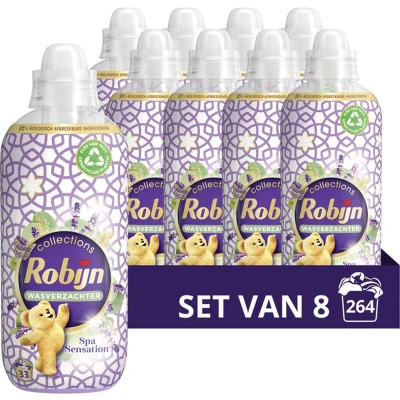 Afbeelding van 8x Robijn Intense Wasverzachter Spa Sensation 33 Wasbeurten 825 ml