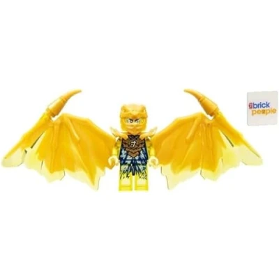 Afbeelding van LEGO Ninjago Crystalized: Jay Golden Dragon Minifig met Nunchucks of Lightning
