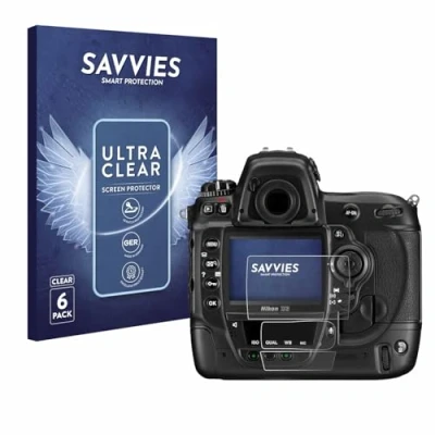 Afbeelding van Savvies Screenprotector voor Nikon D3 Folie Beschermfolie transparant (18 Stuks)