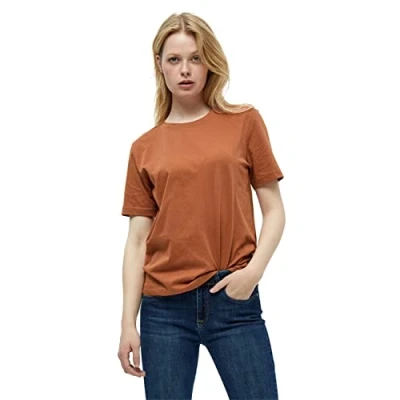 Afbeelding van Minus Micathy GOTS TEE Tshirt basic, Dames, Maat: Large, Desert sand