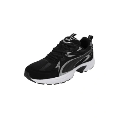 Afbeelding van PUMA Unisex Milenio Tech Suede Sneaker, Black Aged Silver Cool Donkergrijs, 39 EU