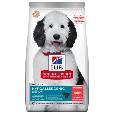 Afbeelding van Hill&#039;s Adult Hypoallergenic Large Hondenvoer Zalm Tonijn 12 kg